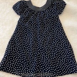 Dressy dress, navy & white